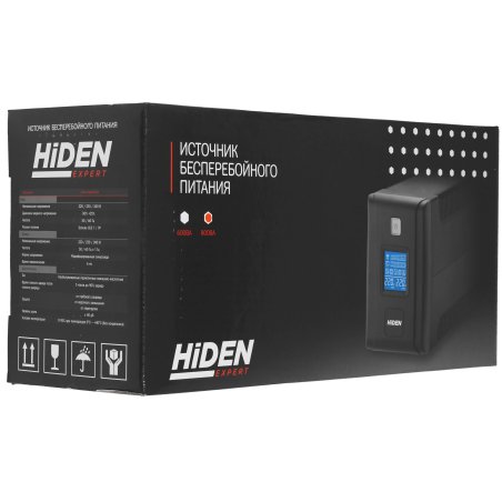 Источник бесперебойного питания HIDEN EXPERT ULPS800RM 800ВА/720Вт Линейно-интерактивный ИБП Rackmount 2U, 8xIEC C13, USB, RS232, SNMP слот, встроенные АКБ 2x12B/7Ач