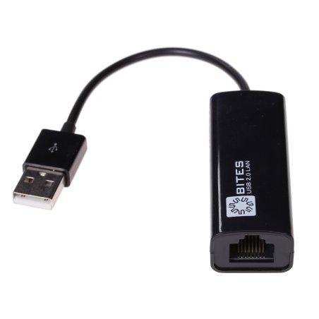 Адаптер USB Ethernet Кабель-адаптер USB2.0 -> RJ45 10/100 Мбит/с, 10см. 5bites UA2-45-02BK