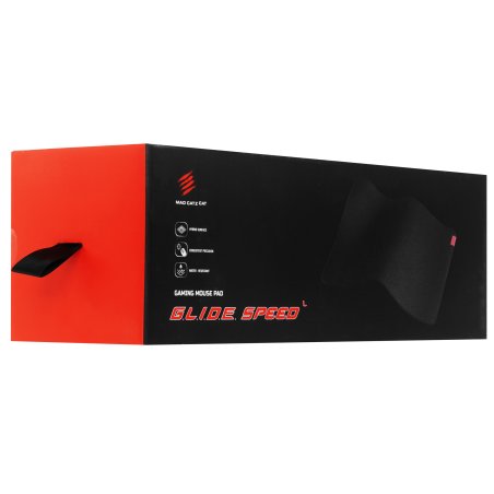 Игровой коврик для мыши Mad Catz G.L.I.D.E. SPEED L черный (430 x 370 x 3 мм, резина, водоотталкивающая ткань)