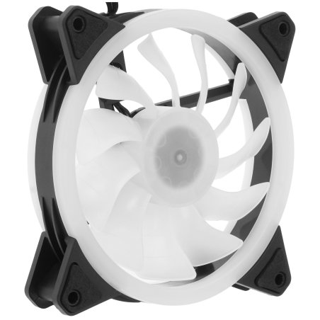 Вентилятор для корпуса GMNG GG-CF120ARGb2-PWMBK черный, 120 мм, 1500 об/мин, 26 дБ, 4 pin