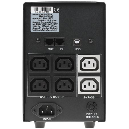 Источник бесперебойного питания Powercom Imperial IMP-1025AP 615Вт 1025ВА черный