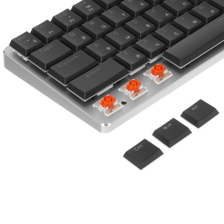 Клавиатура проводная Acer OKW302 (ZL.KBDCC.01C), USB, серебристый