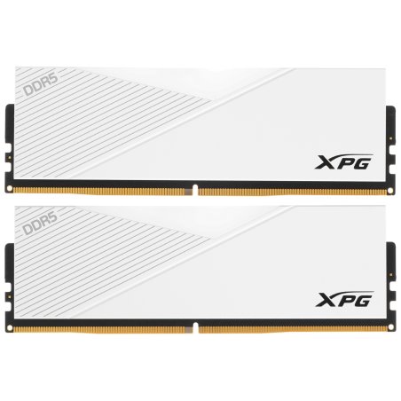 Оперативная память XPG Lancer, DDR5, 32Gb (2x16Gb), 7200MHz, CL34, DIMM, с радиаторами, RGb, белый