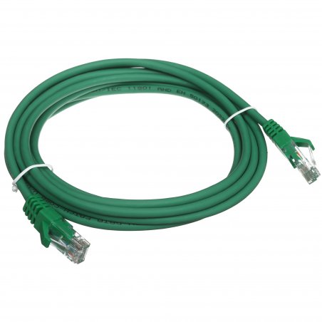 Патч-корд Suprlan 10-0159 UTP RJ-45 вил.-вилка RJ-45 cat.5e 3м зеленый LSZH 24AWG