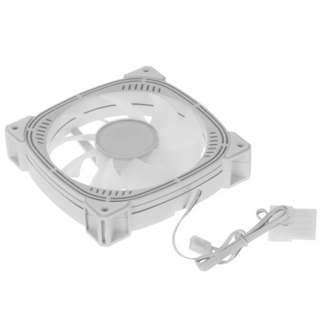Вентилятор для корпуса Formula Nulight 12WH RGb 120х120x25 белый 3-pin 4-pin (Molex) 19.06дБ (NULIGHT 12WH FR) Ret