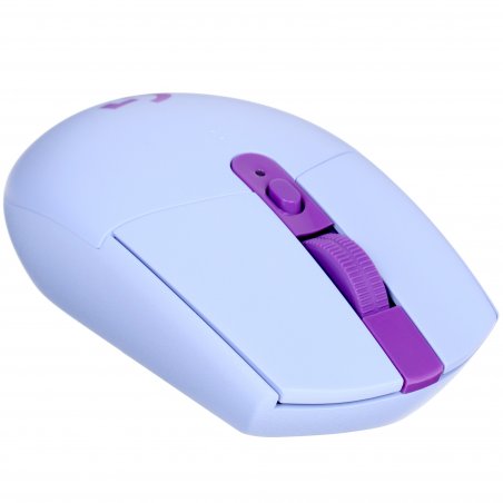 Мышь беспроводная Logitech G304 Lightspeed фиолетовый, 12000 dpi, радиоканал, USB, кнопки - 6