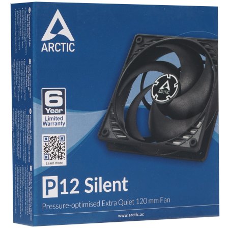 Вентилятор для корпуса Case fan ARCTIC P12 Silent (черный/черный) (ACFAN00130A)