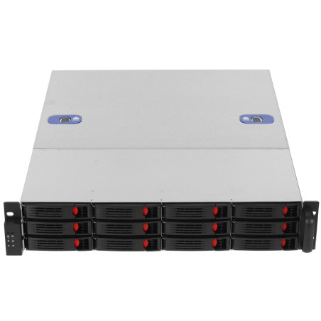 Серверный корпус ExeGate Pro 2U550-HS12 (RM 19", высота 2U, глубина 550, БП 1U-500ADS,12xHotSwap, USB)