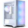 Компьютерный корпус MSI MAG FORGE M100R WHITE Mini-Tower, MATX, 1xUSB 3.0, 2xUSB 2.0, 4x120мм ARGb Fan, ARGb Control Board, Tempered Glass Window, Brown Box (932220)