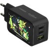 Сетевое зарядное устройство UGREEN X753 (25356)Nexode Pro 65W Ultra Slim USB-A+2*USB-C GaN Tech Fast Charger EU. Цвет: серый