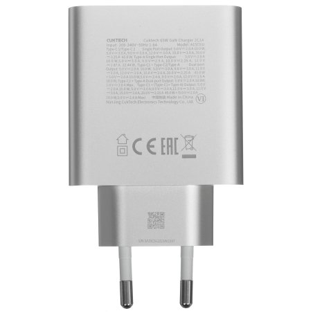 Сетевое зарядное устройство CUKTECH GaN Charger 65W 2C1A
