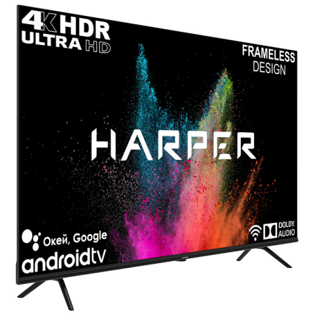 Телевизор Harper 75" 75U770TS черный LED