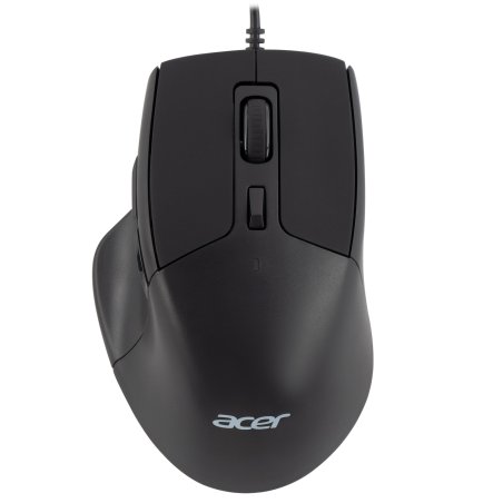 Мышь проводная Acer OMW130 черный, 3600 dpi, USB, кнопки - 6