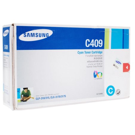 Картридж лазерный Samsung CLT-C409S/ SU007A голубой для Samsung CLP-310/315/CLX-3170FN (1000стр.)