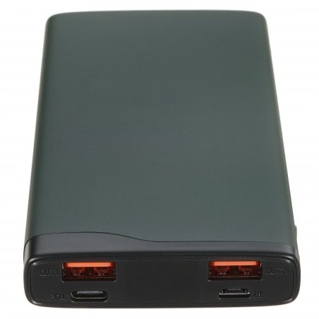 Портативный аккумулятор OLMIO QL-10, 10000mAh, 22.5W, QuickCharge3.0/PowerDelivery, LCD, серый