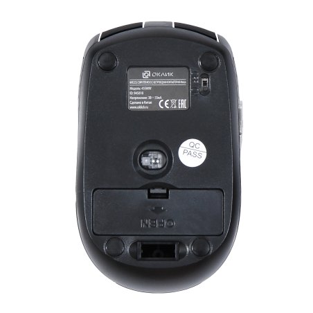Мышь беспроводная Oklick 455MW черный, 1600 dpi, радиоканал, USB, кнопки - 6