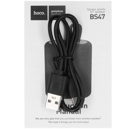 Портативная колонка HOCO BS47 черный ткань