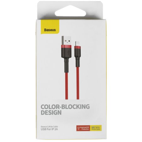 Baseus cafule Cable USB For iP 2A 3m Red+Red, CALKLF-R09