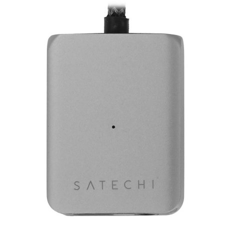 Кабель Satechi ST-U4C25M USB Type-C - USB Type-C 0.25м для зарядки и передачи данных (до 100W), серый космос