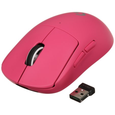 Мышь беспроводная Logitech G PRO X SUPERLIGHT розовый, 25600 dpi, радиоканал, USB, кнопки - 5