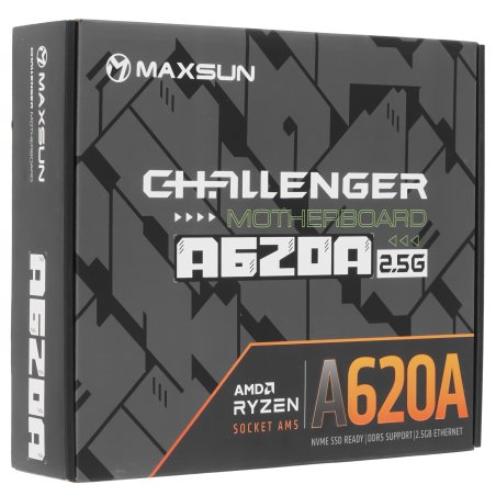 Материнская плата Maxsun Challenger B760M-F, LGA 1700, Intel B760, 2xDDR4, 3xSATA III, 2xM.2, 1xPCIe 4.0 x16, 1xHDMI, 1xVGA, 1xRJ-45 1Gb LAN, 2xUSB 3.2 Gen 1, 4xUSB 2.0, 3x3.5 мм, 5.1, mATX