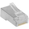 Вилка RJ-45 (8P8C) PLUG5SP/10 универсальная кат.5e экранированная, контакты 30 микродюймов" (10 шт.)