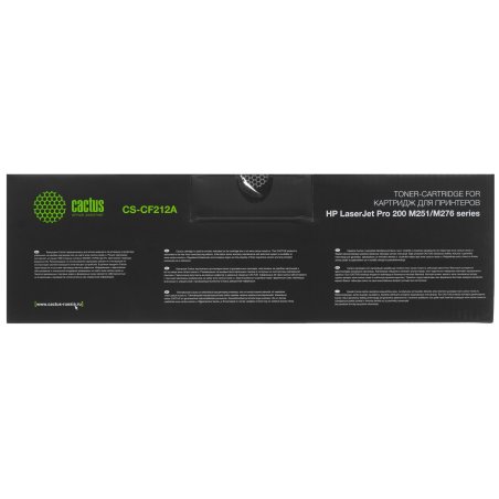 Картридж лазерный Cactus CS-CF212A желтый (1800 стр.) для HP LaserJet Pro 200 M251/M276