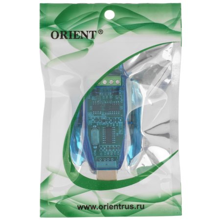 Переходник ORIENT USB 2.0 micro-Bf (5pin) UC-201 -> Type-Cm (24pin), черный