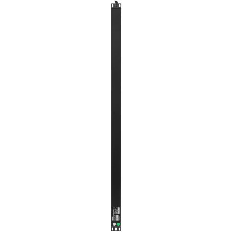 Блок розеток вертикальный ExeGate ServerPro PDU-V201 Al-20S-EU3-1P (19", 1U, Алюминий,20 Schuko, кабель с евровилкой VDE-250V-16A-3*2.5мм2, 3 метра, автомат защиты, черный, RTL)