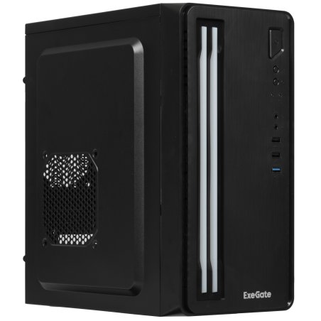 Компьютерный корпус Minitower ExeGate mEVO-7805-XP450 (mATX, БП XP450 с вент. 12см, 2*USB+1*USB 3.0, аудио, черный, с 2*RGb подсветкой)
