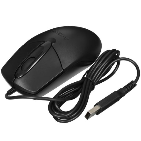 Мышь проводная A4Tech OP-720S черный, 1200 dpi, USB, кнопки - 3