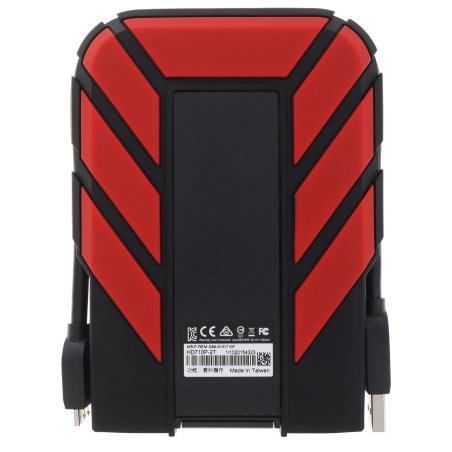 Внешний HDD 2.5" ADATA HD710P, 2TB, USB 3.2 Gen 1 Type-A, 5400 rpm, черный/красный