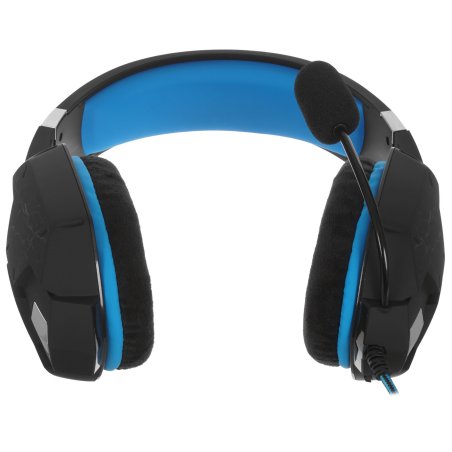 Игровая гарнитура RUSH TAIPAN, динамики 50мм, велюровые амбушюры, вирт.звук 7.1, чер/син (SBHG-3000)