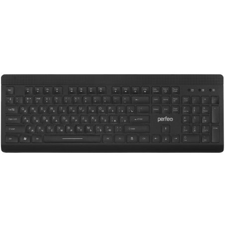 Клавиатура проводная PERFEO (PF_B3410) VISION Multimedia, GAME DESIGN, подсв. 3 цвет USB, черн