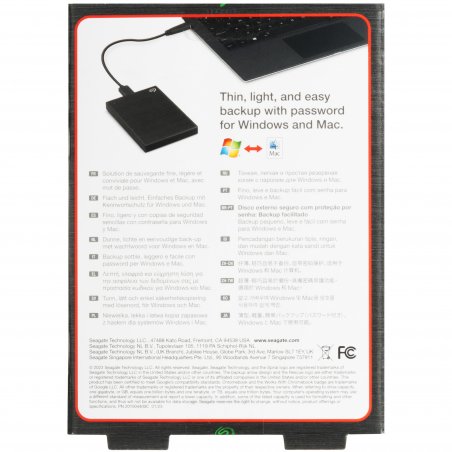 Внешний HDD 2.5" Seagate One Touch, 1TB, USB 3.2 Gen 1 Type-A, 5400 rpm, черный