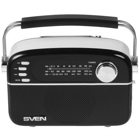 Радиоприемник SVEN SRP-505 (4 Вт, FM/AM/SW, USB, SD/microSD, Bluetooth, 1200 мА·ч)черный