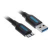 Кабель Vention USB 3.0 AM/micro B - 3 м. Кабель Vention USB 3.0 AM/micro B - 3 м.