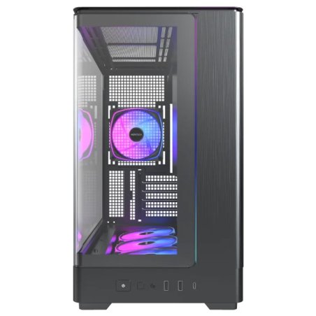 Компьютерный корпус Montech Heritage PRO (B) черный без БП mATX 5x120мм 2x140мм 2xUSB3.0 audio bott PSU