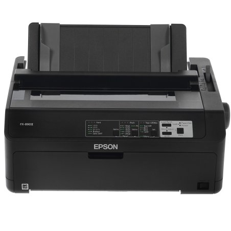 Принтер матричный Epson FX-890II (C11CF37401), A4, 9х2-игольный (80 колонок), высокоскоростной (735 cps), до 6 экземпляров одновременно (1 оригинал + 5 копий), ресурс ленты: 7,5 млн. символов, USB, LPT, для больших объемов печати