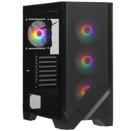 Компьютерный корпус MSI MAG FORGE 120A Mid-Tower, ATX, 2xUSB 3.2, Audio I/O, 6x120мм autoRGb Fan PWM RGb PWM Control Board, Tempered Glass Window