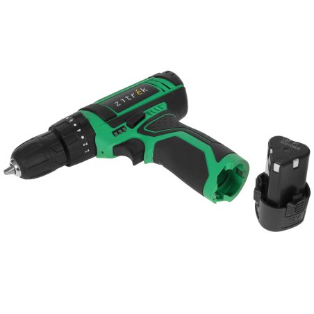 Дрель-шуруповерт аккумуляторная Zitrek Crusher 063-4054, Аккумуляторная, 12В, 2 АКБ, Ударная, Кейс