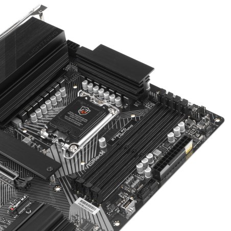 Материнская плата ASRock Z790 PG Lightning, LGA 1700, Intel Z790, 4xDDR5, 4xSATA, 4xM.2, 1xPCI-E 5.0 x16, 1xPCI-E 4.0 x16, 3xPCI-E x1, 1xHDMI, 1x 2.5Gb LAN, 5xUSB-A 3.2 Gen 1, 1xUSB-A 3.2 Gen 2, 1xUSB-A 2.0, 1xUSB-C 3.2 Gen 2x2, 3x3.5 мм, 7.1, ATX