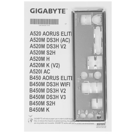 Материнская плата Gigabyte A520M DS3H AC, AM4, AMD A520, 4xDDR4, 4xSATA, 1xM.2, 1xPCIe 3.0 x16, 2xPCIe x1, 1xHDMI, 1xDP, 1xDVI-D, 1x 1Gb LAN, Wi-Fi, Bluetooth, 4xUSB-A 3.2 Gen 1, 2xUSB-A 2.0, 3x3.5 мм, 7.1, mATX