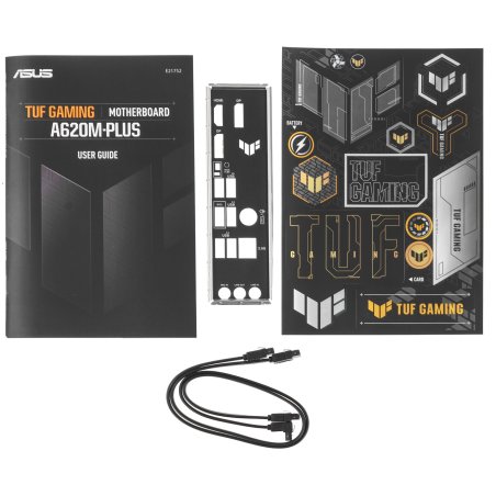 Материнская плата ASUS TUF GAMING A620M-PLUS, AM5, AMD A620, 4xDDR5, 4xSATA, 2xM.2, 1xPCI-E 4.0 x16, 2xPCI-E x1, 2xDP, 1xHDMI, 1x 2.5Gb LAN, 2xUSB-A 3.2 Gen 1, 4xUSB-A 2.0, 3x3.5 мм, 7.1, Micro-ATX