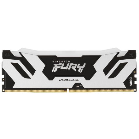 Оперативная память Kingston Fury Renegade, DDR5, 16Gb (1x16Gb), 8000MHz, CL38, DIMM, с радиаторами, RGB, серебристый/черный