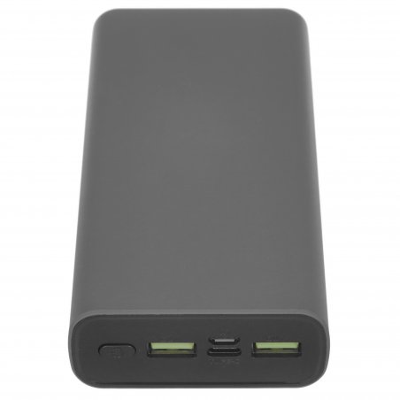 Портативный аккумулятор OLMIO QR-20, 20000mAh, 22.5W, QuickCharge3.0/PowerDelivery, LCD, серый