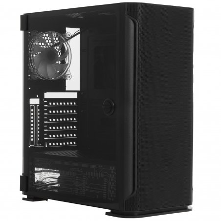 Компьютерный корпус SOEYI "AX1-B10 SOEYI ATX case with черный coating front panel with flat small mesh, without"