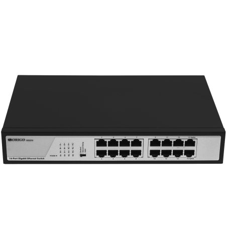Коммутатор ORIGO Unmanaged Switch, 16x1000Base-T, 19 Rackmount Kit