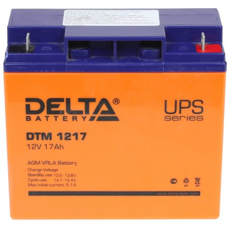 Батарея Delta DTM 1217 (12V, 17Ah)