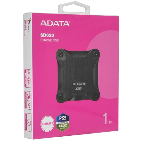 Внешний SSD ADATA SD620, 1TB, USB 3.2 Gen 2 Type-A, R/W 550/480, черный